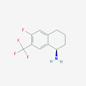 (R)-6-fluoro-7-(trifluoromethyl)-1,2,3,4-tetrahydronaphthalen-1-amine hydrochloride