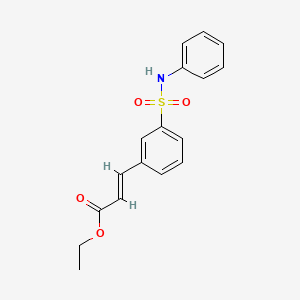molecular formula C17H17NO4S B1524813 3-(3-Phenylsulfamoyl-phenyl)-acrylic acid ethyl ester CAS No. 1137621-29-4