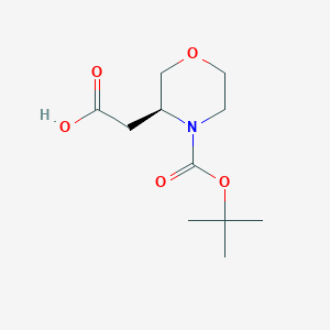 B152482 (S)-N-Boc-3-morpholineacetic acid CAS No. 839710-38-2
