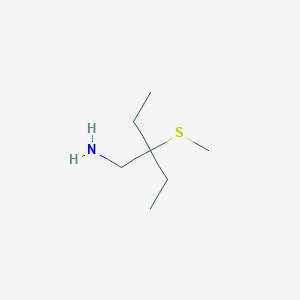 molecular formula C7H17NS B1524829 3-(氨甲基)-3-(甲硫基)戊烷 CAS No. 1354954-22-5