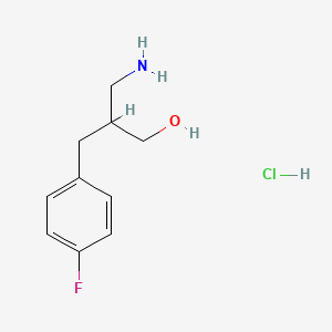 molecular formula C10H15ClFNO B1524832 3-氨基-2-[(4-氟苯基)甲基]丙醇盐酸盐 CAS No. 1354962-61-0