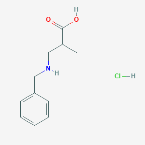 molecular formula C11H16ClNO2 B1524838 3-(苄氨基)-2-甲基丙酸盐酸盐 CAS No. 6937-60-6