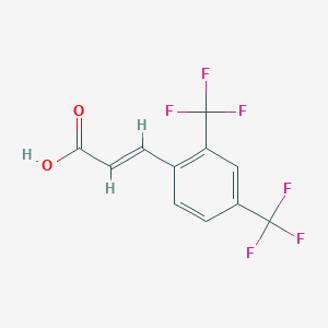 molecular formula C11H6F6O2 B1524841 2,4-双(三氟甲基)肉桂酸 CAS No. 773129-10-5