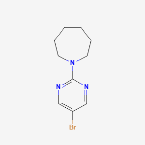 molecular formula C10H14BrN3 B1524845 1-(5-溴嘧啶-2-基)氮杂环庚烷 CAS No. 1015241-96-9