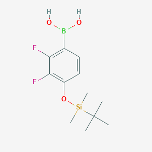 molecular formula C12H19BF2O3Si B1524847 4-(t-Butyldimethylsilyloxy)-2,3-difluorophenylboronic acid CAS No. 870646-83-6