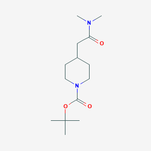 molecular formula C14H26N2O3 B1524855 Tert-butyl 4-[(dimethylcarbamoyl)methyl]piperidine-1-carboxylate CAS No. 1033705-58-6