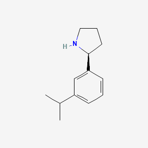 Pyrrolidine,2-[3-(1-methylethyl)phenyl]-,(2S)-