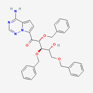 (2R,3R,4R)-1-(4-Aminopyrrolo[2,1-f][1,2,4]triazin-7-yl)-2,3,5-tris(benzyloxy)-4-hydroxypentan-1-one