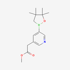 Methyl 2-(5-(4,4,5,5-tetramethyl-1,2-oxaborolan-2-yl)pyridin-3-yl)acetate