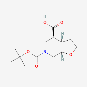 (3aS,4S,7aS)-6-[(2-methylpropan-2-yl)oxycarbonyl]-3,3a,4,5,7,7a-hexahydro-2H-furo[2,3-c]pyridine-4-carboxylic acid