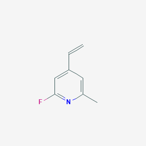 molecular formula C8H8FN B15248674 2-Fluoro-6-methyl-4-vinylpyridine 