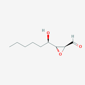B152487 (2S,3R)-3-[(1R)-1-hydroxyhexyl]oxirane-2-carbaldehyde CAS No. 133398-57-9
