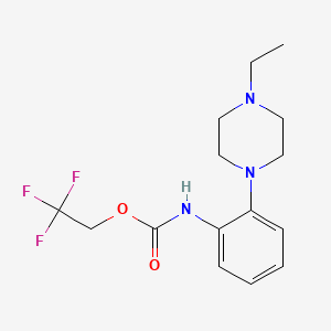 molecular formula C15H20F3N3O2 B1524873 2,2,2-trifluoroethyl N-[2-(4-ethylpiperazin-1-yl)phenyl]carbamate CAS No. 1311315-80-6