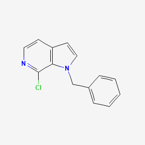 molecular formula C14H11ClN2 B1524877 1-benzyl-7-chloro-1H-pyrrolo[2,3-c]pyridine CAS No. 60290-06-4