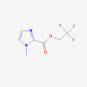 molecular formula C7H7F3N2O2 B1524883 2,2,2-trifluoroethyl 1-methyl-1H-imidazole-2-carboxylate CAS No. 1311316-93-4