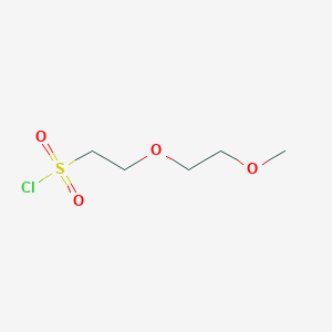 molecular formula C5H11ClO4S B1524887 2-(2-Methoxyethoxy)ethane-1-sulfonyl chloride CAS No. 1215974-61-0