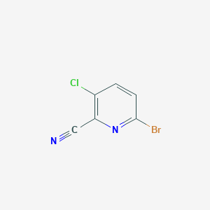 molecular formula C6H2BrClN2 B1524888 6-溴-3-氯吡啶甲腈 CAS No. 1252046-16-4