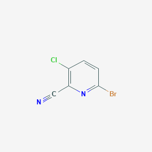 molecular formula C6H2BrClN2 B1524888 6-ブロモ-3-クロロピコリノニトリル CAS No. 1252046-16-4