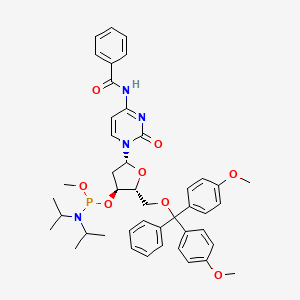 molecular formula C44H51N4O8P B15248890 5'-Dimethoxytrityl-N4-benzoyl-2'-deoxycytidine-3'-(methyl-N,N-diisopropyl)phosphoramidite CAS No. 84416-83-1