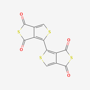 molecular formula C12H2O4S4 B15248919 [1,1'-Bithieno[3,4-c]thiophene]-4,4',6,6'-tetraone CAS No. 521981-24-8