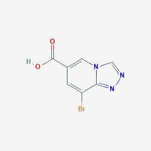 molecular formula C7H4BrN3O2 B1524894 8-Bromo-[1,2,4]triazolo[4,3-a]pyridine-6-carboxylic acid CAS No. 1216475-30-7