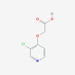 molecular formula C7H6ClNO3 B15248947 2-[(3-Chloropyridin-4-yl)oxy]acetic acid 