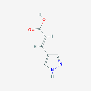 molecular formula C6H6N2O2 B1524896 (E)-3-(1H-Pyrazol-4-yl)acrylic acid CAS No. 1296137-12-6