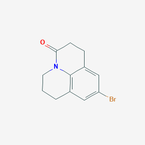 molecular formula C12H12BrNO B1524898 9-Bromo-1,2,6,7-tetrahydro-5H-pyrido[3,2,1-ij]quinolin-3-one CAS No. 57369-19-4