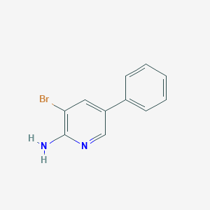 molecular formula C11H9BrN2 B015249 2-氨基-3-溴-5-苯基吡啶 CAS No. 107351-80-4