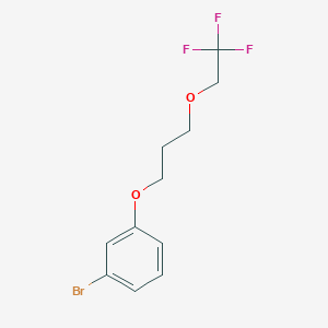 molecular formula C11H12BrF3O2 B1524908 1-Brom-3-(3-(2,2,2-Trifluorethoxy)propoxy)benzol CAS No. 1275997-93-7