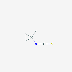 molecular formula C5H7NS B1524909 1-Isothiocyanato-1-methylcyclopropane CAS No. 1028018-36-1