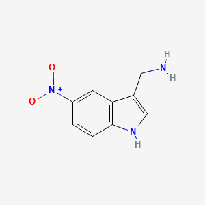 (5-nitro-1H-indol-3-yl)methanamine