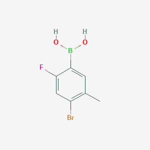 molecular formula C7H7BBrFO2 B1524917 (4-Bromo-2-fluoro-5-methylphenyl)boronic acid CAS No. 677777-57-0