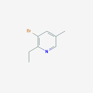 3-Bromo-2-ethyl-5-methylpyridine