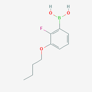 molecular formula C10H14BFO3 B1524928 (3-丁氧基-2-氟苯基)硼酸 CAS No. 871125-94-9
