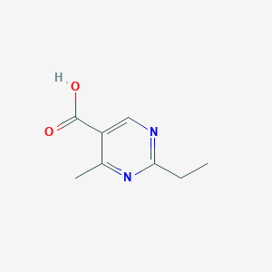 molecular formula C8H10N2O2 B1524931 2-乙基-4-甲基嘧啶-5-羧酸 CAS No. 1239782-97-8