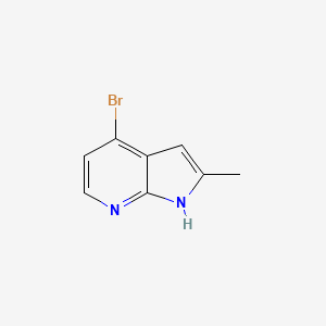 molecular formula C8H7BrN2 B1524933 4-溴-2-甲基-1H-吡咯并[2,3-b]吡啶 CAS No. 1014613-64-9