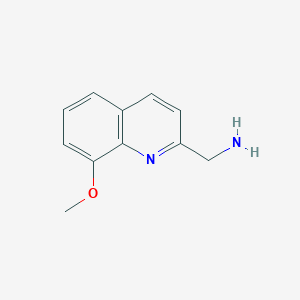 molecular formula C11H12N2O B15249342 (8-Methoxyquinolin-2-yl)methanamine 