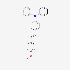 molecular formula C28H25NO B15249349 4-(4-Ethoxystyryl)-N,N-diphenylaniline 