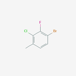 molecular formula C7H5BrClF B1524937 1-溴-3-氯-2-氟-4-甲基苯 CAS No. 909122-21-0