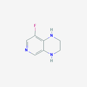 molecular formula C7H8FN3 B15249403 8-Fluoro-1,2,3,4-tetrahydropyrido[3,4-b]pyrazine 