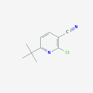 molecular formula C10H11ClN2 B1524956 6-(Tert-butyl)-2-chloronicotinonitrile CAS No. 4138-20-9