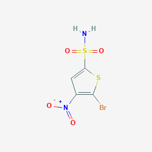 molecular formula C4H3BrN2O4S2 B1524989 5-溴-4-硝基噻吩-2-磺酰胺 CAS No. 64729-06-2