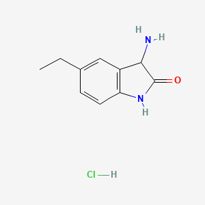 B1524997 3-Amino-5-ethyl-1,3-dihydro-2H-indol-2-one hydrochloride CAS No. 1311314-07-4