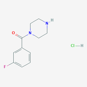 molecular formula C11H14ClFN2O B1525000 1-(3-氟苯甲酰)哌嗪盐酸盐 CAS No. 1187890-39-6