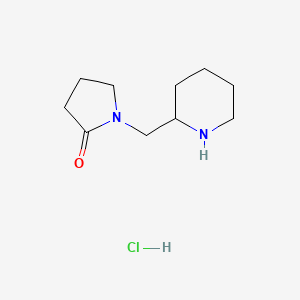 molecular formula C10H19ClN2O B1525005 1-(哌啶-2-基甲基)吡咯烷-2-酮盐酸盐 CAS No. 1311315-40-8