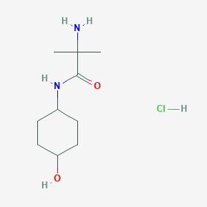 B1525012 2-amino-N-(4-hydroxycyclohexyl)-2-methylpropanamide hydrochloride CAS No. 1311316-54-7