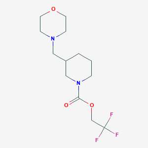 molecular formula C13H21F3N2O3 B1525017 2,2,2-三氟乙基 3-(吗啉-4-基甲基)哌啶-1-羧酸酯 CAS No. 1311313-76-4