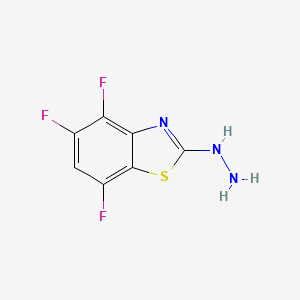 4,5,7-Trifluoro-2-hydrazinylbenzo[d]thiazole