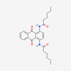 N,N'-(9,10-Dioxo-9,10-dihydroanthracene-1,4-diyl)dihexanamide